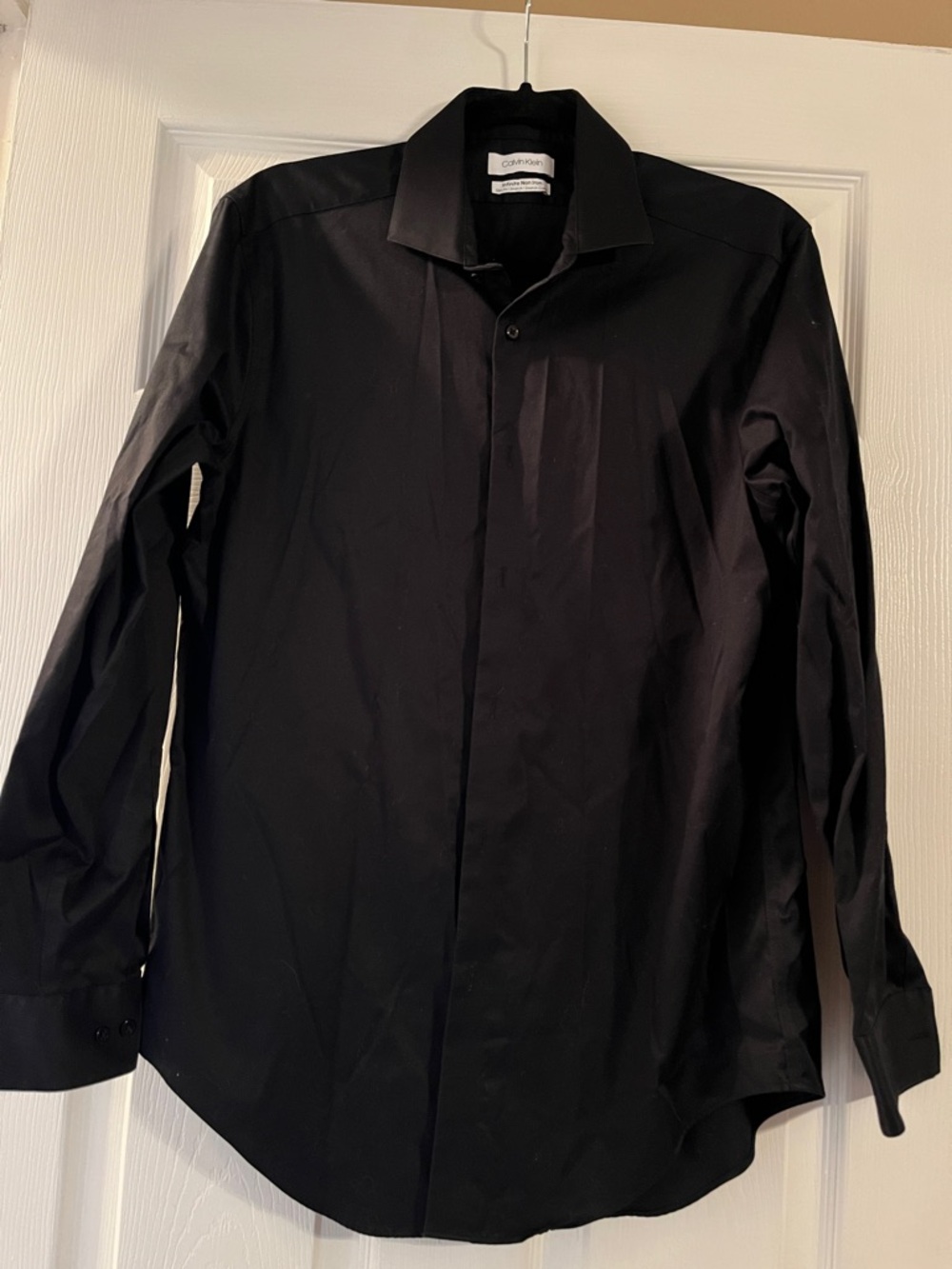 Calvin Klein Men's Black Button-Up Dress Shirt
